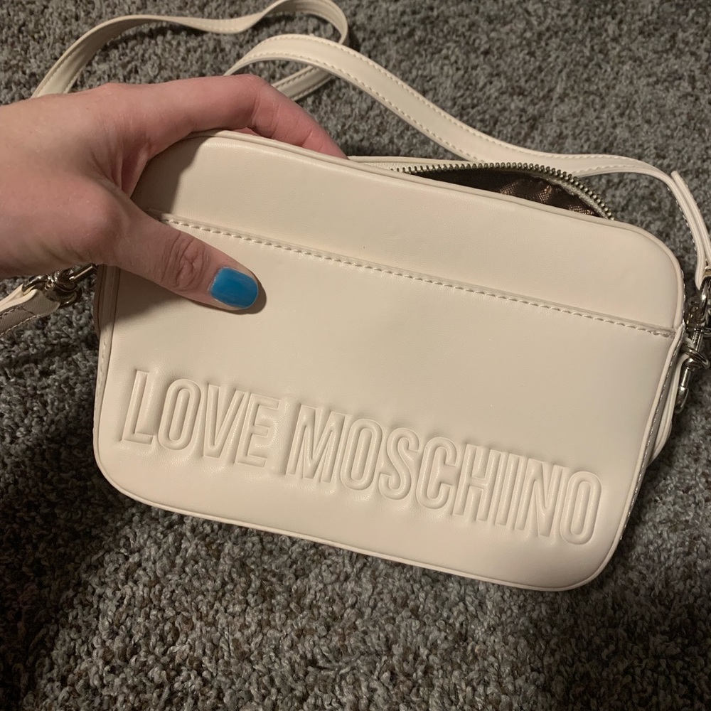 Cream Moschino crossbody